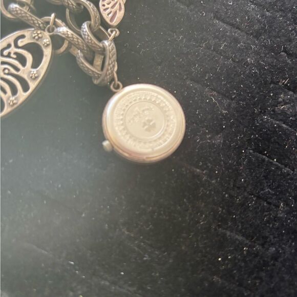 Lucky Brand Boho/Hippie Charm Bracelet timepiece bangle watch accessory logo y2k - Picture 3 of 3